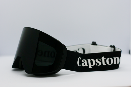 Skidglasögon Black Smoke med magnetisk lins